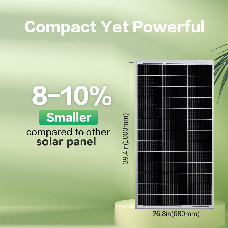 150w Panel solar 12v Mono Fuente de energía fuera de la red para RV Campervan Barco Caravana Caravana