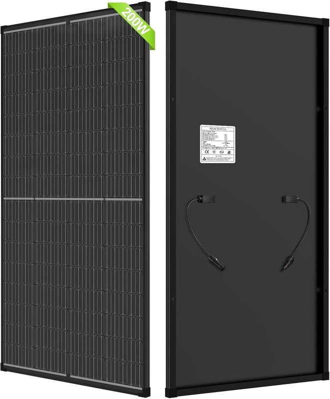 200w Panel Solar Mono Fuente de energía fuera de la red para RV Campervan Barco Caravana Autocaravana UK