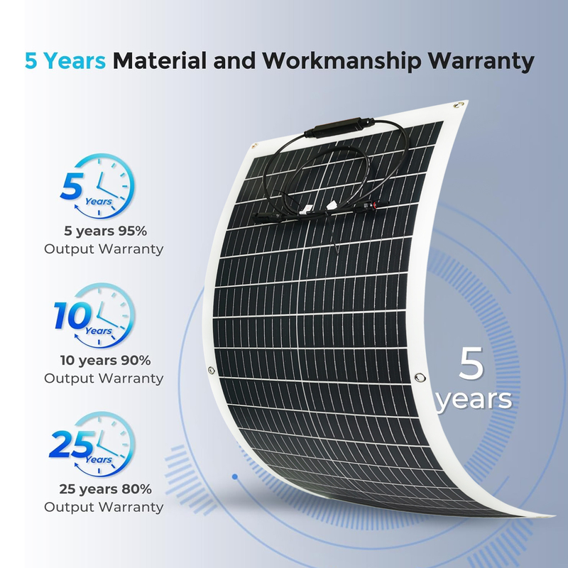 120w Panel solar flexible 12v Mono batería para Rv Barco Caravana marina Campervan